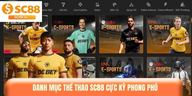 Thể Thao SC88 - Sân Chơi Cá Cược Đẳng Cấp Hàng Đầu Quốc Tế Thể Thao SC88 - Sân Chơi Cá Cược Đẳng Cấp Hàng Đầu Quốc Tế