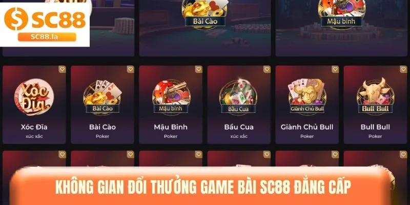 Game Bài SC88 – Sân Chơi Đổi Thưởng Đỉnh Cao Hàng Đầu
